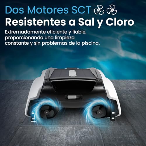 Betta SE Solar Pool Skimmer Robot – Automatic Surface Cleaner, 30h Battery, Salt and Chlorine Resistant Motors, Obstacle Avoidance, Cleaning 24/7 (White)