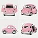 iPlay, iLearn Toy Diecast Car Play Vehicles, Classic Die cast Model Cars, Retro, Truck, Old Beetle Models, Moving Vehicle Toys, Pull Back Action with Lights and Sounds 1:38 (Pink)