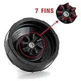 Replacement Parts for Nutri Ninja Blender by Korsmall,Extractor Blade Assembly with 7 Fins on Bottom For Auto iQ 900w 1000w Blender(Black, Pack of 1)
