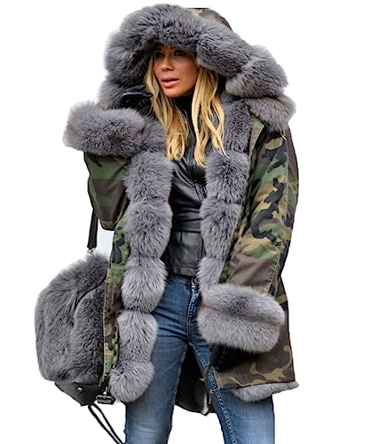 Tiptupu Womens Hooded Winter Parka