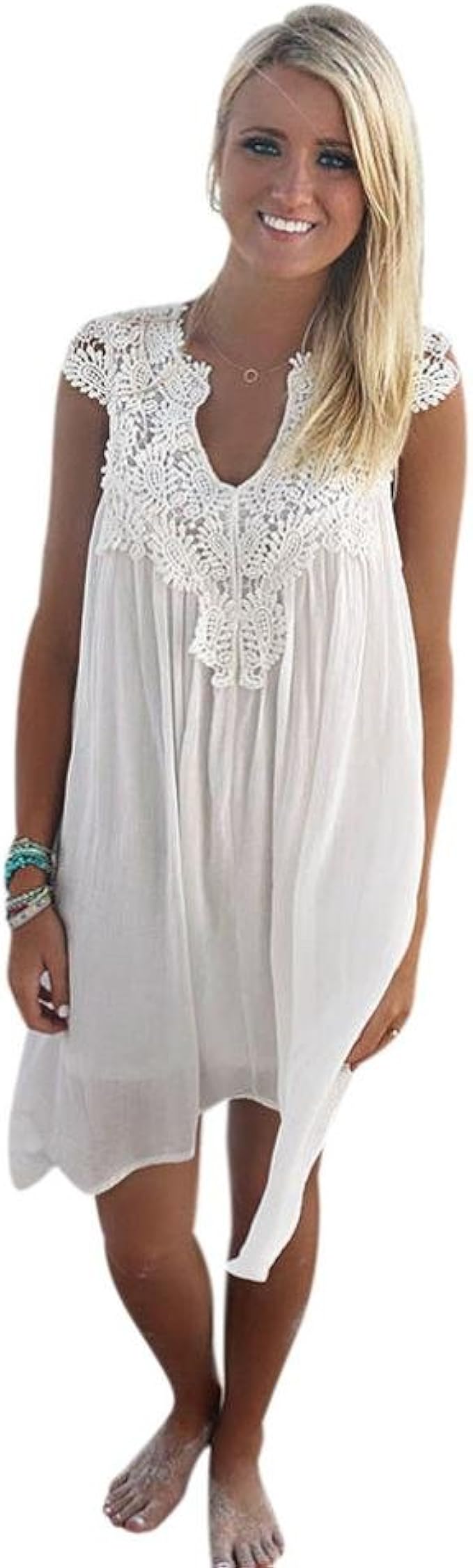 white lace sun dresses