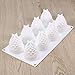 OUNONA 8 Lattices Pine Cone Shaped Silicone Mold Baking Tools for Cakes Mousse Ice Cream Chocolate