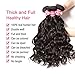 Donmily 10A Remy Brazilian Natural Wave Hair 3 Bundles 100% Unprocessed Brazilian Virgin Human Hair Weft Cheap Wavy Hair Weave Natural Color (12 14 16)