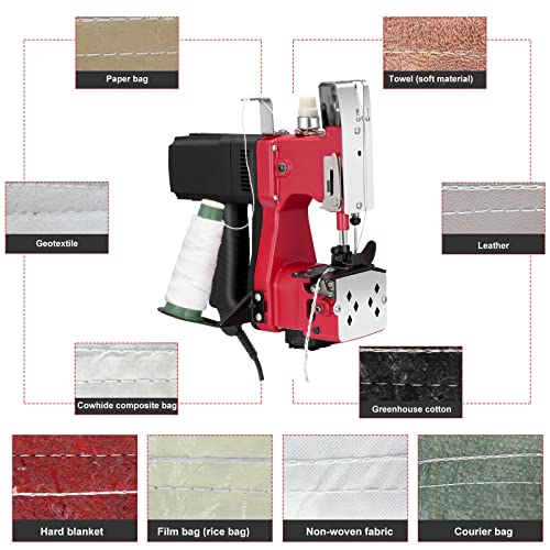 Kotsy 220 V Sewing Machine for Bags 2 Seconds/Bag, Sewing Machine for Bags/Fabric/Rice/Paper/Plastic Bags for Sewing Bags
