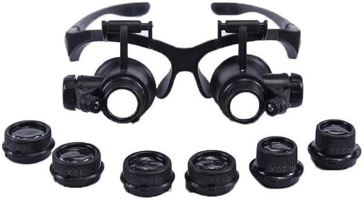 Lente di ingrandimento con lente d'ingrandimento a testina