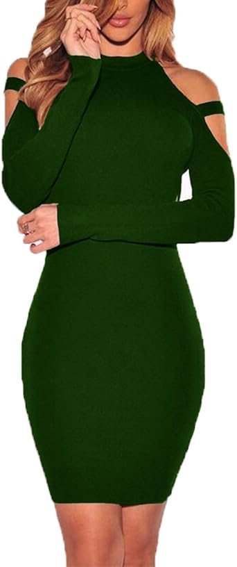 cold shoulder dress midi