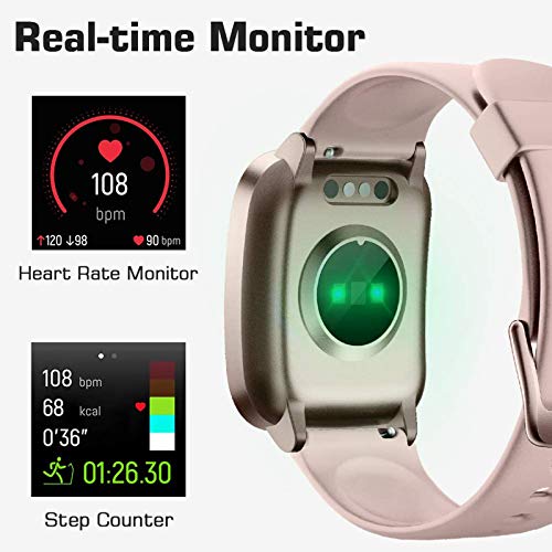 Lintelek Smart Watch for Android & iOS, Fitness Tracker with Heart Rate