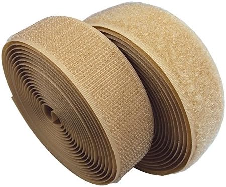 Lovetex 5/8" (16mm) Beige Sew on Hook and Loop Fastener Tape 10 pair yards