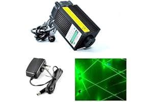 YILUBAO 532nm-100 Green Laser Diode Module Dot Lights w/ 12V Adapter 33x55mm