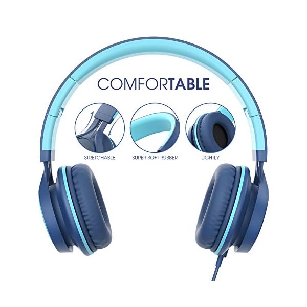 AILIHEN-MS300-Wired-Headphones-with-Microphone-Folding-Lightweight-Headset-for-Cellphones-Tablets-Smartphones-Chromebook-Zoom-Skype-Mp34-Indigo Ailihen MS300 Wired Headphones with Microphone for Chromebook Laptop Computer Smartphone, 3.5mm Foldable Lightweight…