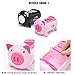Pacii Creative Pigs Plastic Office Desktop Stationery Pencil Holder Makeup Pen holder Cell Phone Remote Control Storage Box Organizer As Christmas Birthday Gift Home Tool (Pink)