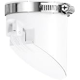 uxcell PVC Sewer Backflow Preventer, Anti-Odor Core for 75mm/3inch OD Horizontal Tube in Sewage Tanks, White