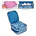 Reinforced Water Resistant School Backpack and Insulated Lunch Bag Set-Vintage Blue Paisley