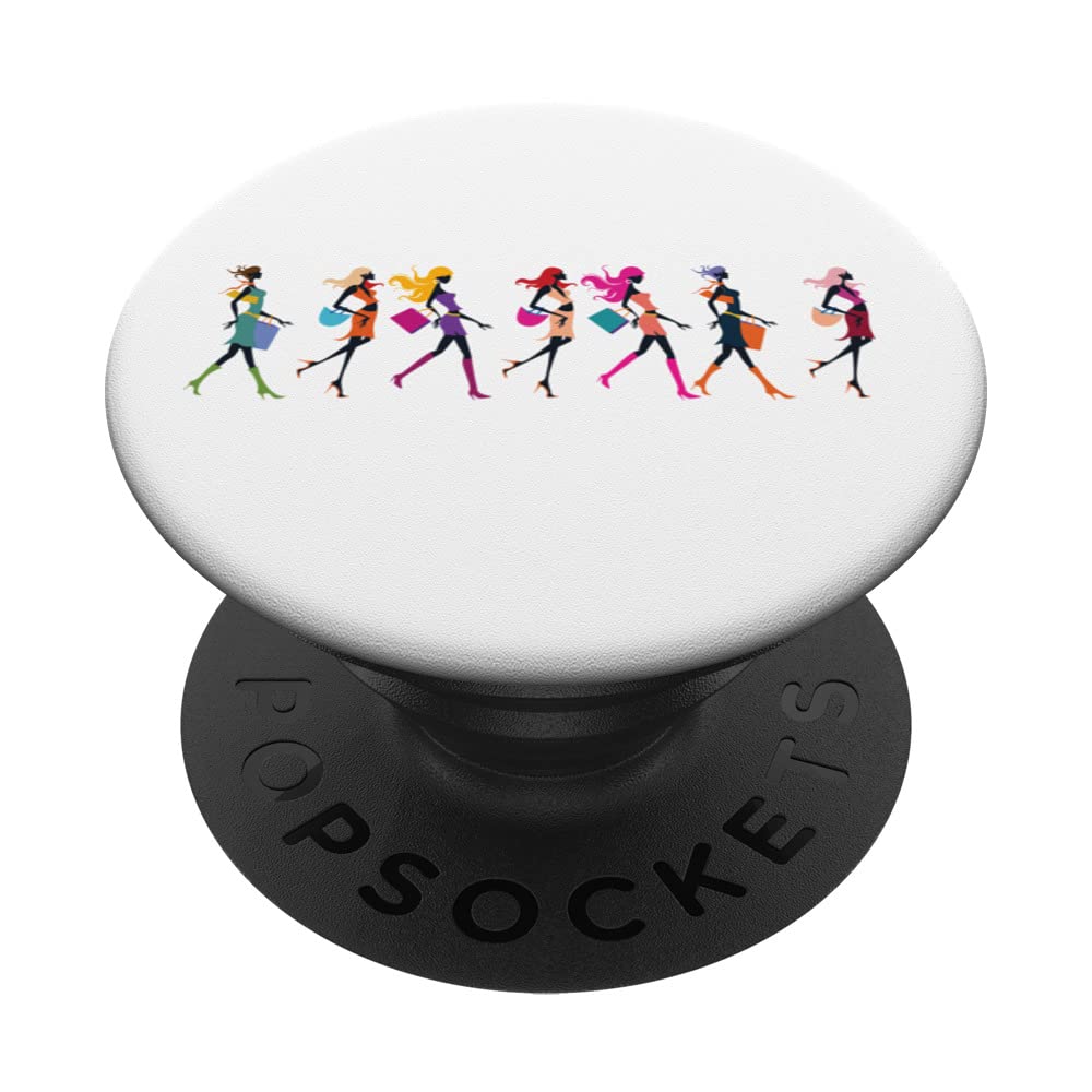 Style Icon s Stylistic Catwalk s Women's Colorful Fashion PopSockets Swappable PopGrip