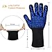 HoMii BBQ Gloves 1472℉ Extreme Heat Resistant, Oven Silicone Glove Kitchen Oven Mitts Grilling Glove for Cooking, Kitchen, Baking, Fireplace, Grilling, 1 Pair (13 Inch)