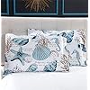 Jarson Summer Beach Bedspreads Set Seashell Conch Coverlet Sets Full/Queen Size,3Pcs Lightweight Coastal Quilts Starfish…