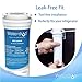 Waterdrop 836848 Replacement for Fisher & Paykel® 836860, 862285, 862284, E402, E442B, E522B, RO185014, RO185011, Refrigerator Water Filter, Pack of 3