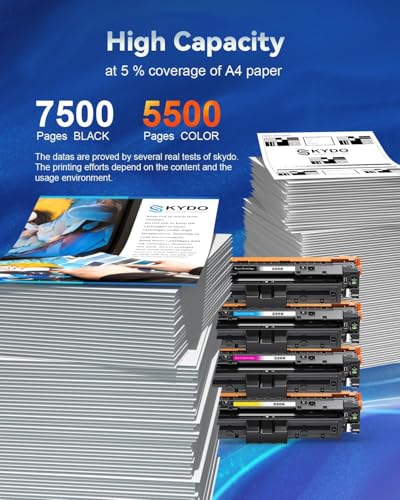 Skydo 220X Toner Compatible for H P 220X 220A Toner for Color LaserJet Pro MFP 4302dw 4302fdw 4302fdn 4202dw 4202dw, Toner Cartridge W2200X W2201X W2202X W2203X