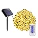 Blingstar Solar Christmas Lights 200 LED 75ft String Lights 8 Modes Waterproof Fairy Lights Remote Control & Timer Warm White Solar Powered Christmas Lights for Indoor Outdoor Home Patio Decoration