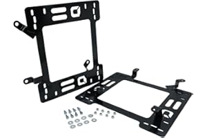 WELLBOX 5mm Heavy-Duty Racing Seat Bracket Adapter 2Pcs for Ford Mustang Mustang & Cobra 1978-1998