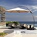 Grand patio Napoli Deluxe 11 FT Umbrella, Champagne
