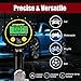 ATsafe Digital Tire Inflator with Pressure Gauge and Back Night LED Light - Heavy Duty Auto Air Inflating Gun with Valve Extender and Core Remover, 200 PSI