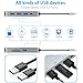 USB C Hub, VGA HDMI Dual Display,with Type C Charging Port, 4K HDMI Output, 1080P VGA Port, 3.5mm Audio/Mic 2in1, SD & TF Card Reader, 3 USB 3.0 Ports, 1000M Ethernet Port, for MacBook Pro, Chromebook