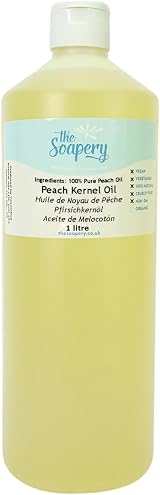 The Soapery Peach Kernel Oil 1L Carrier Oil Massage Skin Hair Treatments Pure view 2
