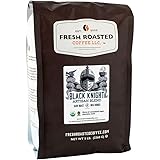 Fresh Roasted Coffee, Organic Black Knight, 5 lb (80 oz), Dark Roast, Fair Trade Kosher, Whole Bean