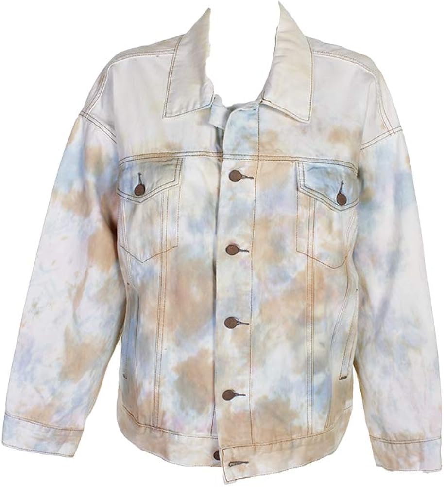 Free People Womens Tie Dye Denim 