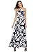 Floerns Women's Sleeveless Halter Neck Vintage Floral Print Maxi Dress