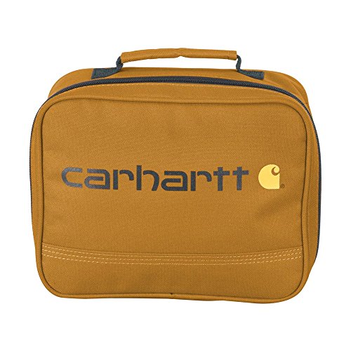 Carhartt Kids' Insulated Soft-Sided School Lunchbox, Carhartt Brown Iconic