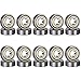 20-Pack 608 ZZ Ball Bearings , 608zz Metal Double Shielded Miniature Deep Groove Skateboard Ball Bearings (8mm x 22mm x 7mm)