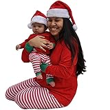 We Match! Plush Soft Deluxe Red & White Santa Hat - Infant Through Adult Sizes