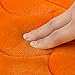 HAPLOVE Slow Rebound Memory Foam Children Bath Rug Fish Slip Resistant Coral Fleece Mat Doormat Carpet Children Home Christmas Birthday Gift 15 x 47 inch-(Orange)