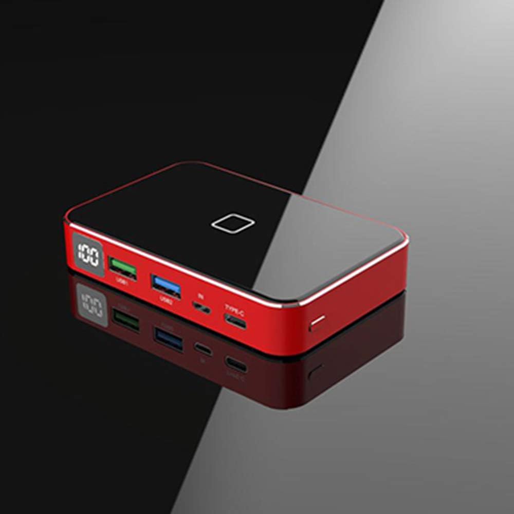 ZJH Graphene Two-Way PD 18 QC 3.0 Quick Charge 10000MAH 20000MAH LCD Wireless Power Bank with Portable 60W Mobile Phone Charger Adapter