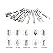 Xilko 10Pcs Rotary Burr Drill Bits Set, Wood Carving Tools Kit Woodworking Accessories with 3mm Round Shank for Single Engraving File Grinder Cutting, Soft Metal Polishing, DIY Carving