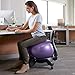 Gaiam Classic Balance Ball Chair - Exercise Stability Yoga Ball Premium Ergonomic Chair for Home and Office Desk with Air Pump, Exercise Guide and Satisfaction Guarantee (Renewed)