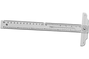 Xacsuwiql Drafting Tool 24 Inch T Square Ruler Clear Measurement Guide Tool for Classes DIY and Crafting Sessions Rotatable T
