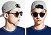 J&L Glasses Transparent Rimless Ultra-Bold Candy Color sunglasses (Black, clear)