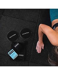 Bandas de resistencia a la cadera - Pack de 2 bandas de botas antideslizantes con deslizadores de núcleo - Set de bandas de ejercicio para caderas, pegamento, cuadrado y hilo de entrenamiento - Círculo de cadera elástico anti-rollo - Bolsa de transporte d