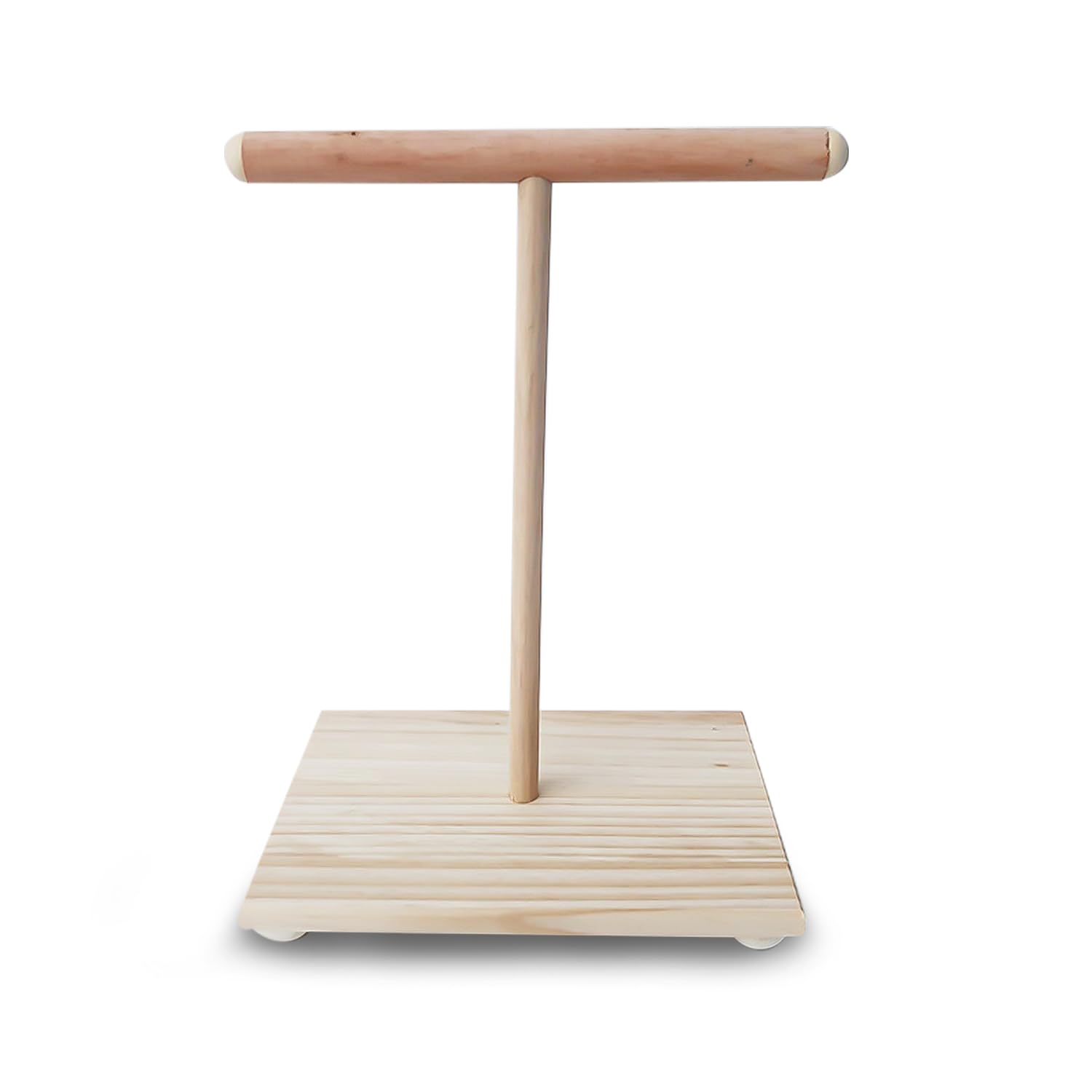 NAUZE Wooden Bird Perch T Stand Parrot Perch Stand Bird Play Gym Toy Cage Accessories Training Platform for Pet Cockatiel Cage Nest Play