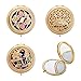 ALICE 12 Sets Gleamy Boutique Compact Mirror, Folding Mirrors With Gift Box-Golden