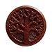 KUBOOZ Life Tree Pattern Classic Wood Ear Plugs Natural Red Sandalwood Hand Carved Ear Piercing 10-25mm