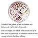 36 inch Jumbo Confetti Balloons Giant Clear Latex Helium Balloons Large Pink and Gold Fuchsia Tissue paper Confetti Balloons Wedding Engagement Favors New Years Eve Birthday Party Decorations