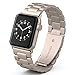 Apple Watch Band 38mm, Biaoge Stainless Steel Classic Metal Watch Strap Replacement for Apple Watch Series 3 Series 2 Series 1 (38mm Champagne Gold)