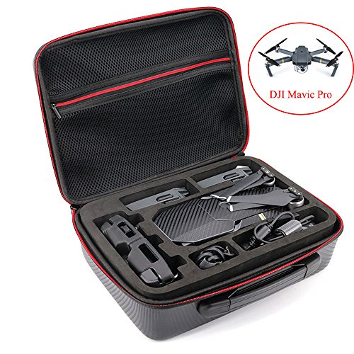 Dji mavic pro carrying case pu eva hardshell portable t…