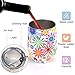 Insulated Wine Tumbler with Lid and Straw,2 Pack 12oz Leak Proof Stainless Steel Wine Glasses Cup,Unbreakable Stemless Water Coffee Mug for All Drinks,Birthday Christmas Gifts (Sunflower)