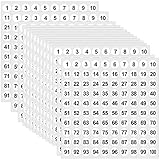 50 Sheets 1 to 100 Vinyl Consecutive Number