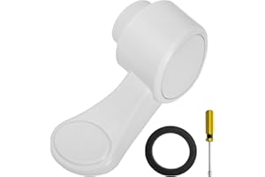 Prosentuo RV Toilet Foot Pedal Replacement Compatible with Dometic 300 310 311 320 and 321 Camper Toilet Flush Pedal with Flange Seal Gasket Repair Kits